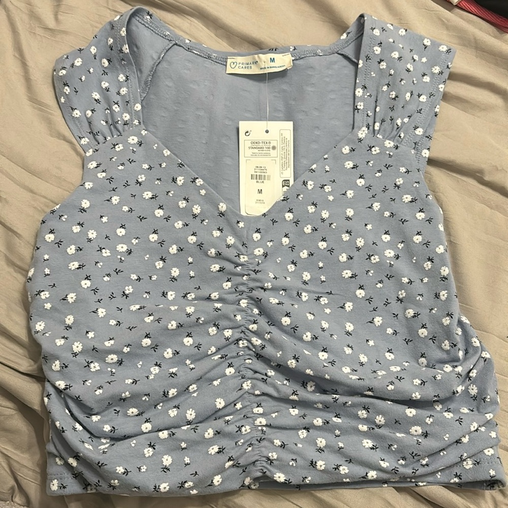 Blue Floral Tank